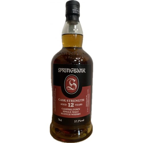 Springbank 12 éves Cask Strength whisky