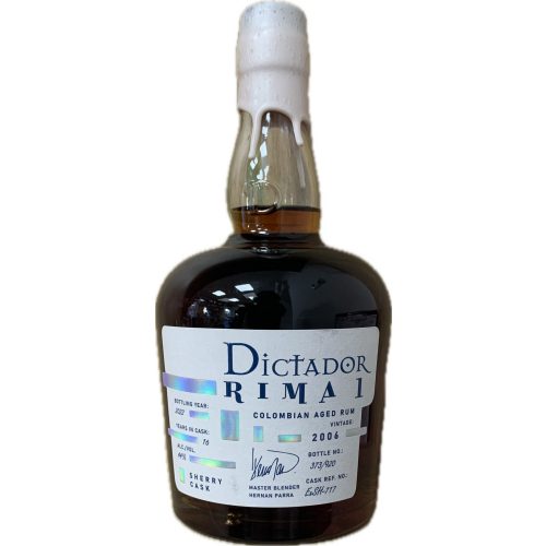 Dictador Rima 2006 Sherry Cask rum